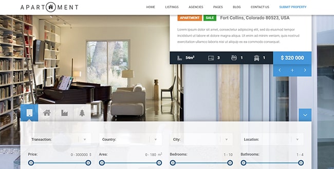Template bất động sản đẹp